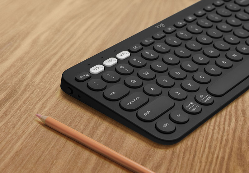 Nuevos productos Logitech: el teclado K380S en negro.