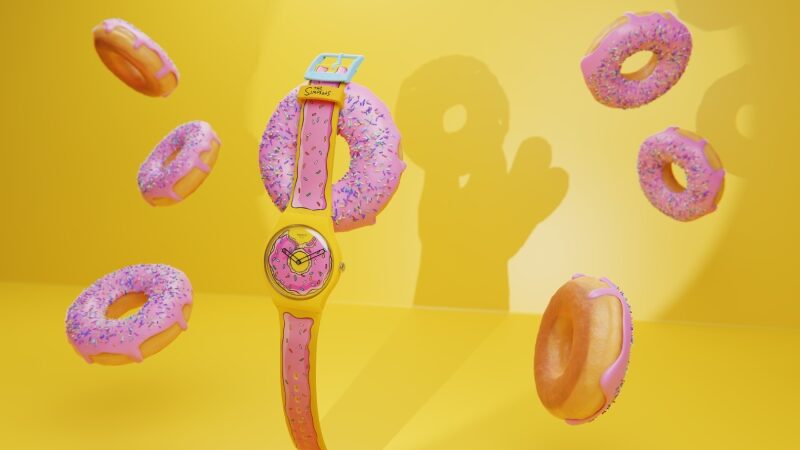 Reloj de Swatch X Los Simpsons