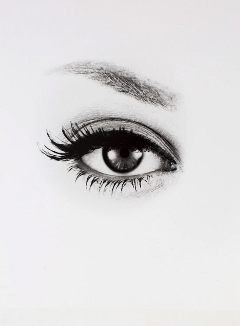 Fernand Fonssagrives - fotografía en blanco y negro de ojo de mujer
