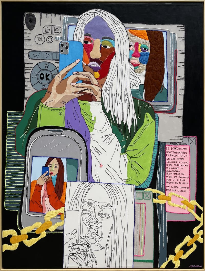 UVNT 2024-collage de Ela Fidalgo en la galeria La Bibi