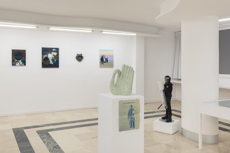 arte y activismo en ADN Galeria, vista expo "We Protect You from Yourselves"