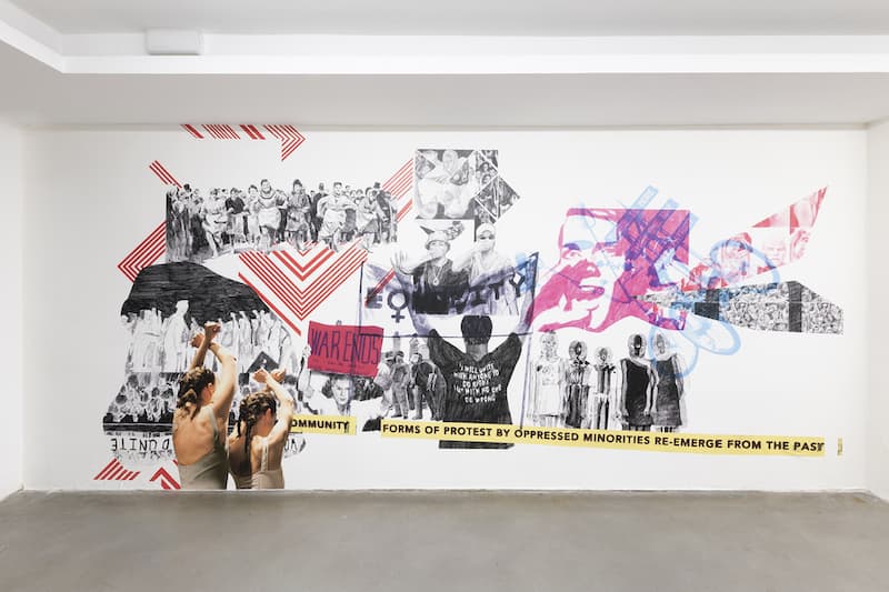 arte y activismo en ADN Galeria, vista expo de Marinella Senatore