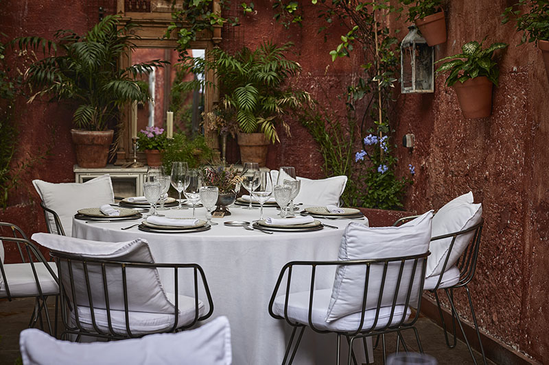Entrevistamos al cocinero Javier Muñoz Calero del restaurante Ovillo: interior muy luminoso del espacio con rollo industrial y lleno de plantas