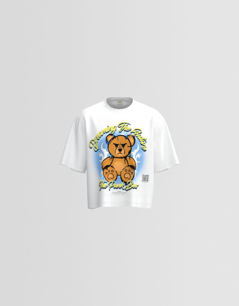 camiseta bershka Wearable Art filtros redes sociales oso