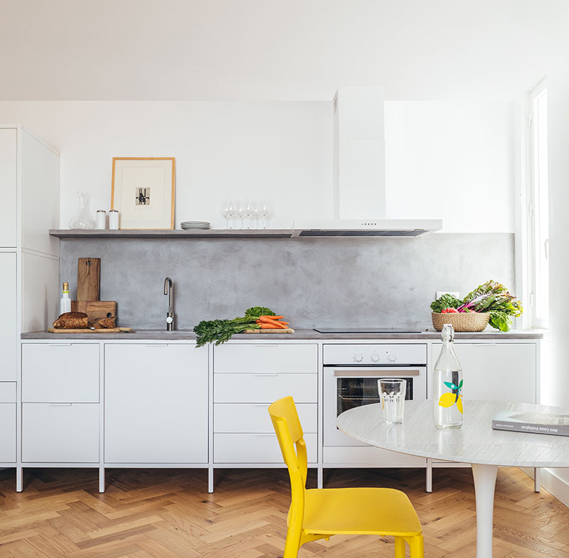 Kitchen for Life de la arquitecta Paula Rosales: cocina en tonos grises