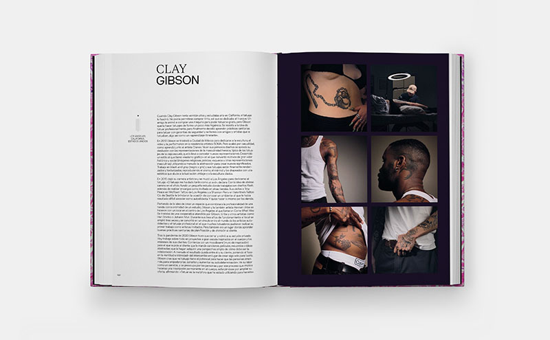 Tatuaje: Una Nueva Generación de Artistas: una doble página del libro de Phaidon
