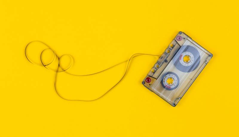 It`s Real: una cinta antigua de cassete.