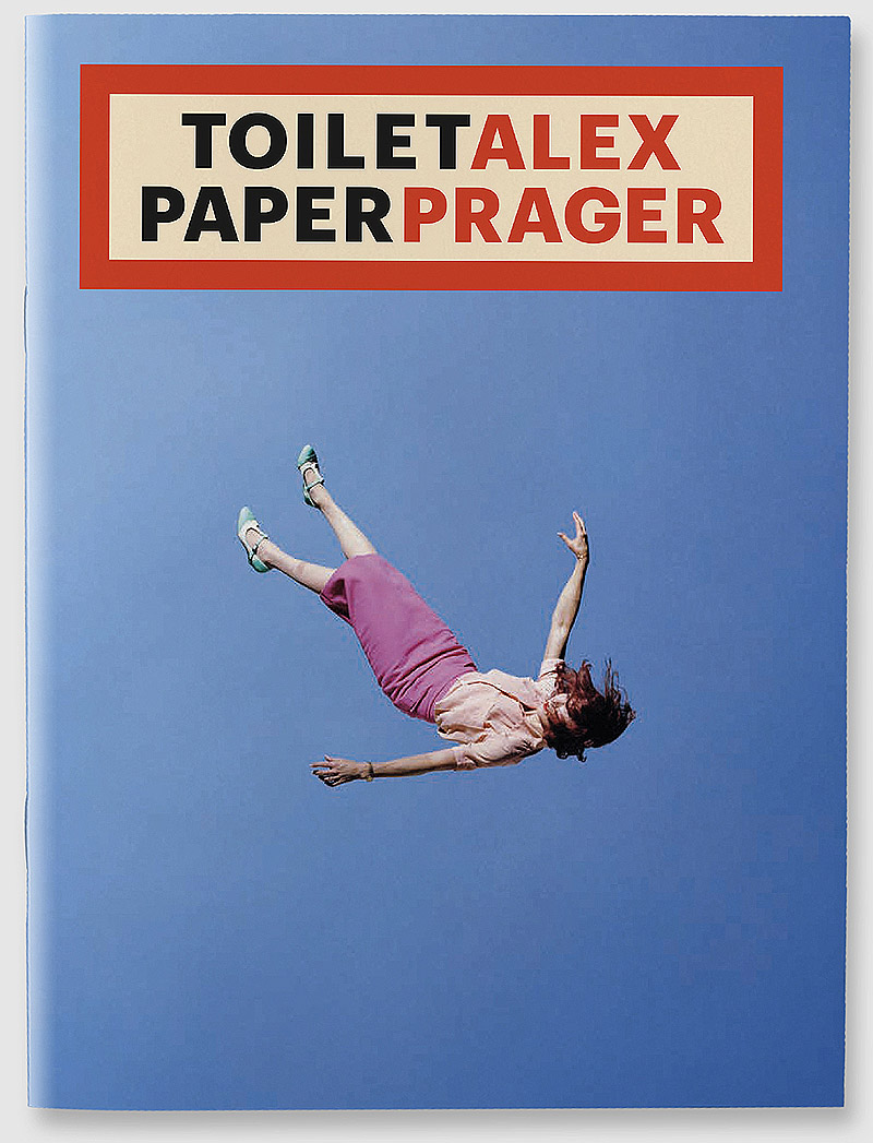 Toiletpaper - portada de revista, imagen de una mujer cayendo en el vacio