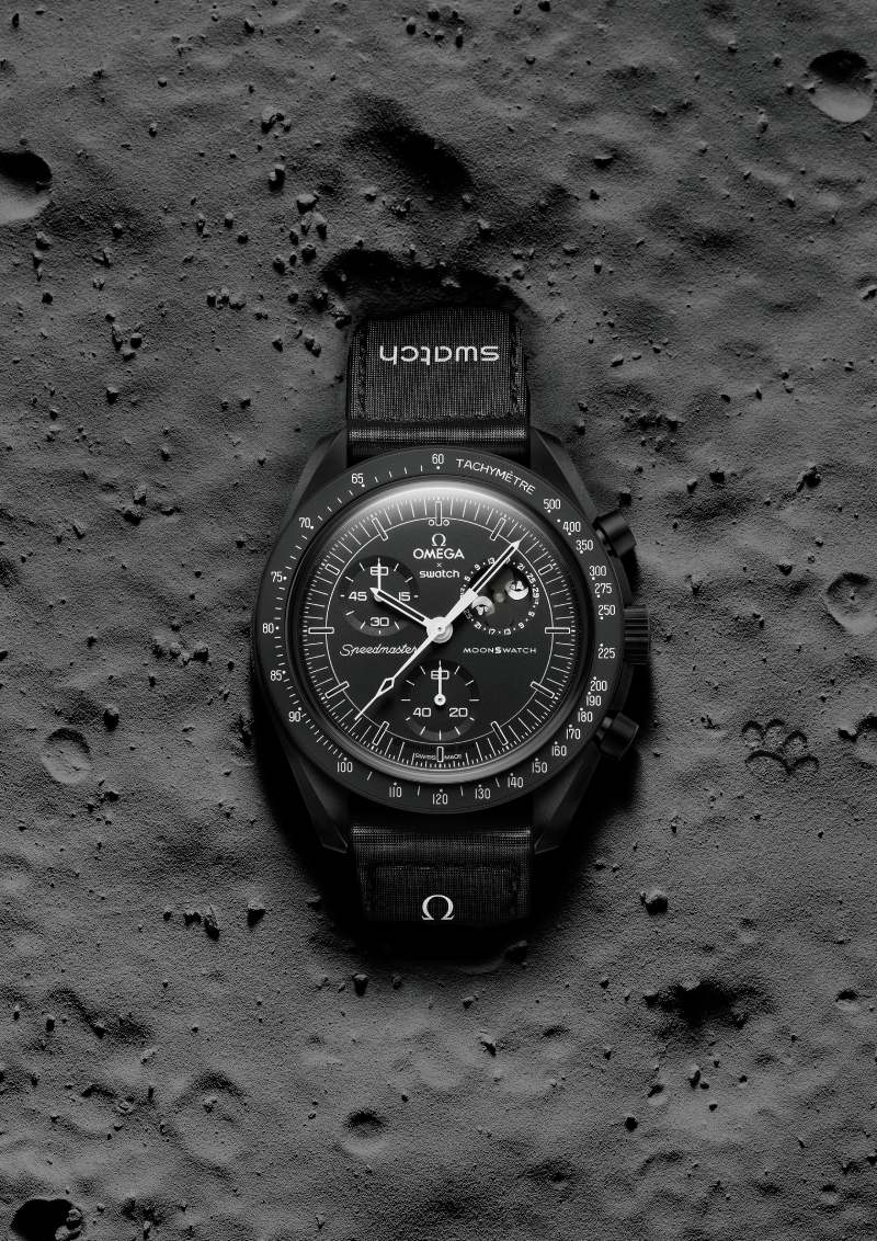 Nuevo MoonSwatch Mission to the MoonPhase New Moon en negro