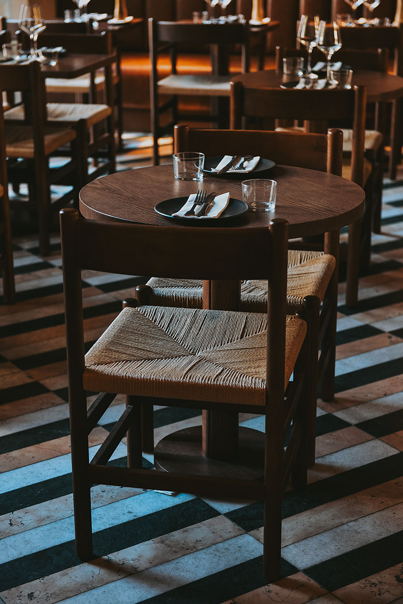 Restaurante Black Trumpet: una de las mesas del restaurante