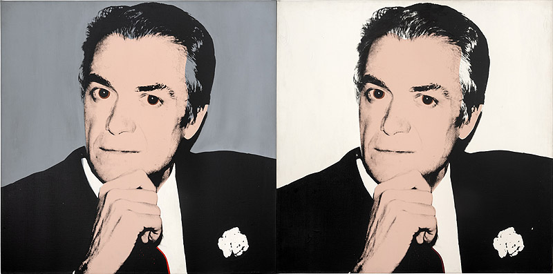 Warhol & Vijande, cita en Madrid - serigrafía con imagen de Fernando Vijande
