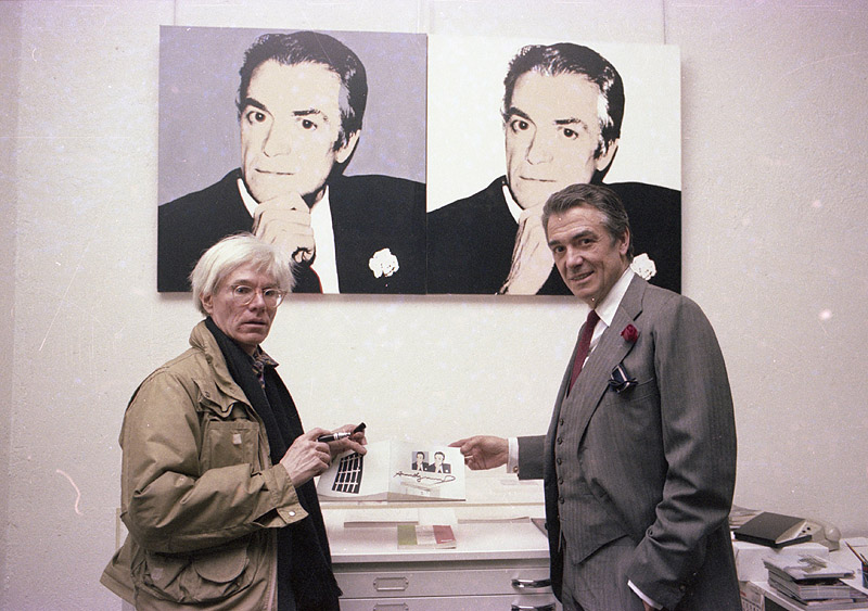 Warhol & Vijande, cita en Madrid - fotografía de Andy Warhol junto a Fernando Vijande