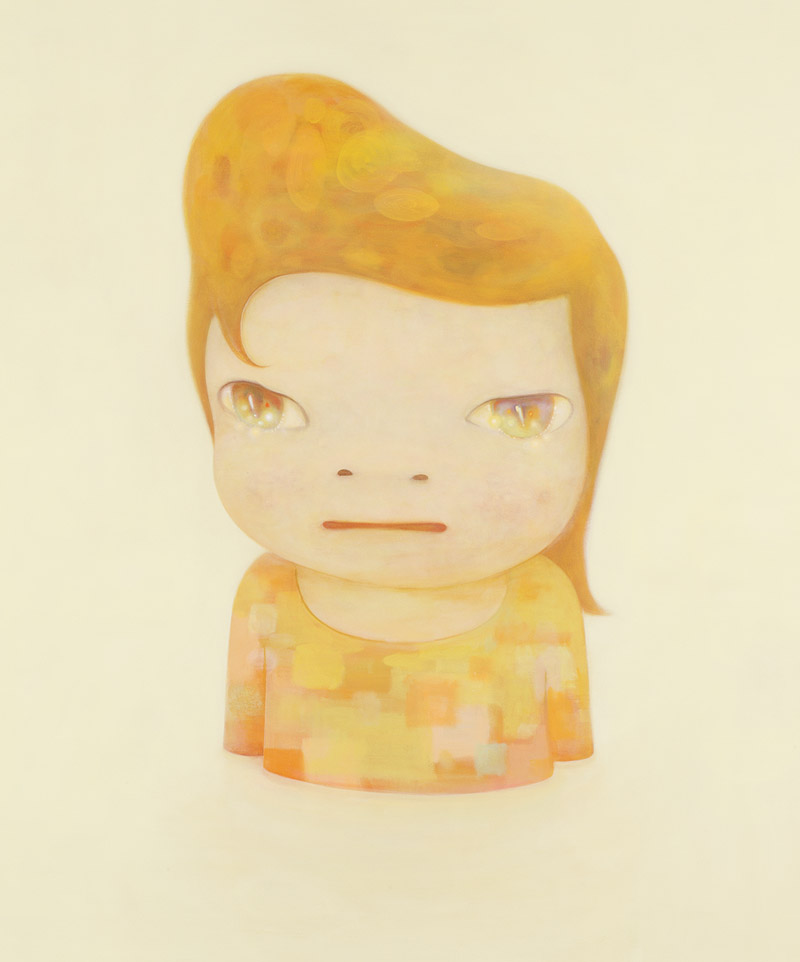 IYoshitomo Nara. lustración en ocre de niño