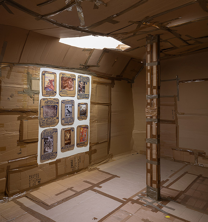 Vista de un rincón de la exposición