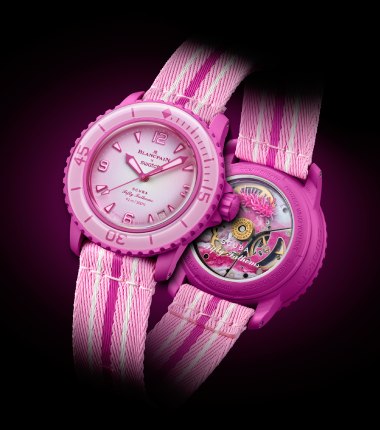 Swatch y Blancpain se sumergen en aguas rosas