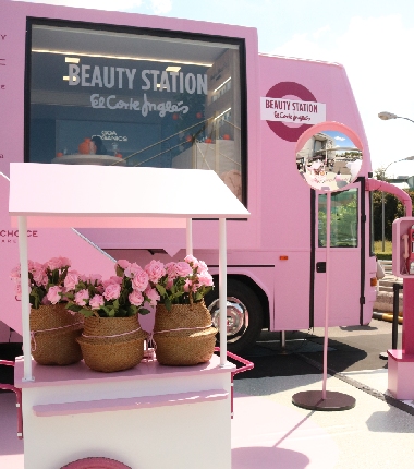 El autobús beauty de El Corte Inglés ya recorre España