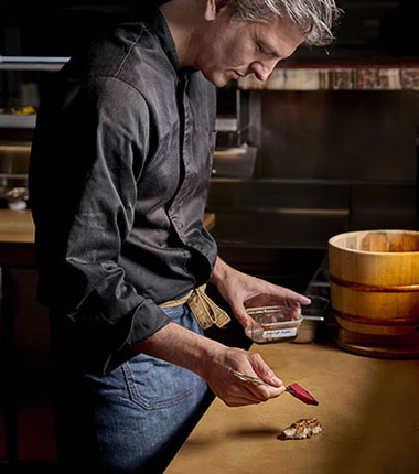 Juan Suárez de Lezo sirve su interpretación del Kaiseki