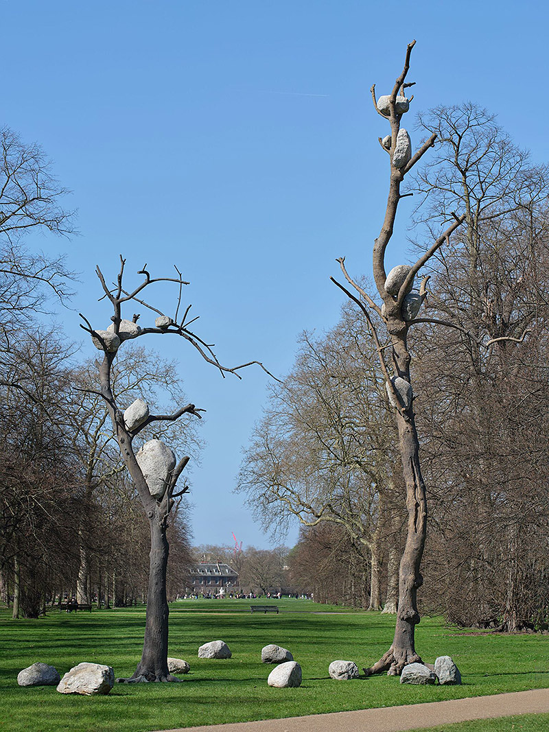 Vista de la exposición de Giuseppe Penone en la Serpentine Gallery