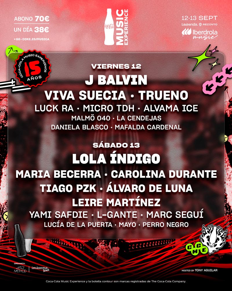 Planazo para cerrar el verano: Coca-Cola Music Experience