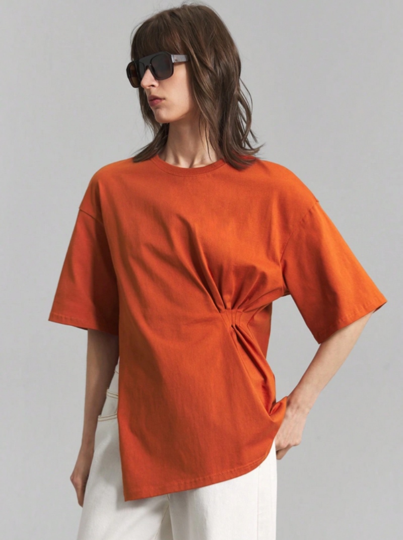 moda shein mujer color naranja