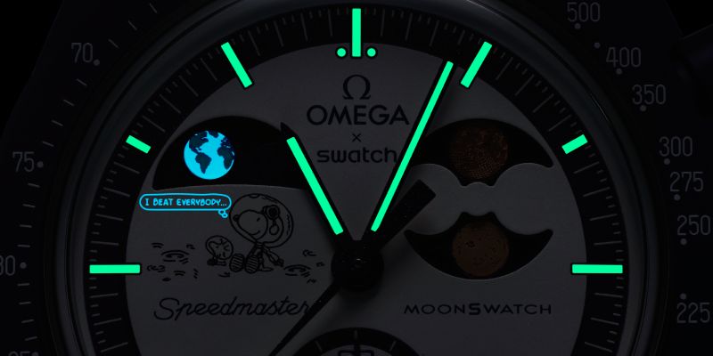 Nuevo reloj Omega X Swatch Mission to Earthphase Moonshine Gold