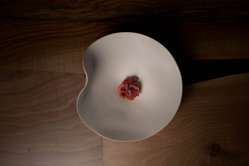 Restaurante Vandelvira: plato de cerezas