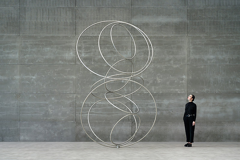 Imagen de bucles metálicos gigantes