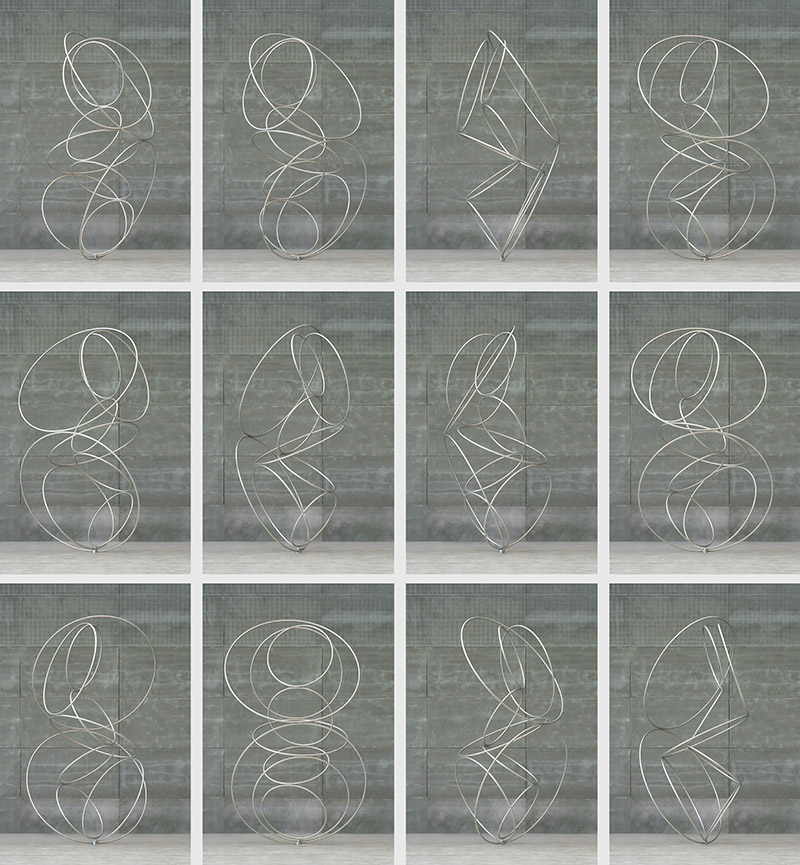 Imagen de esculturas metálicas