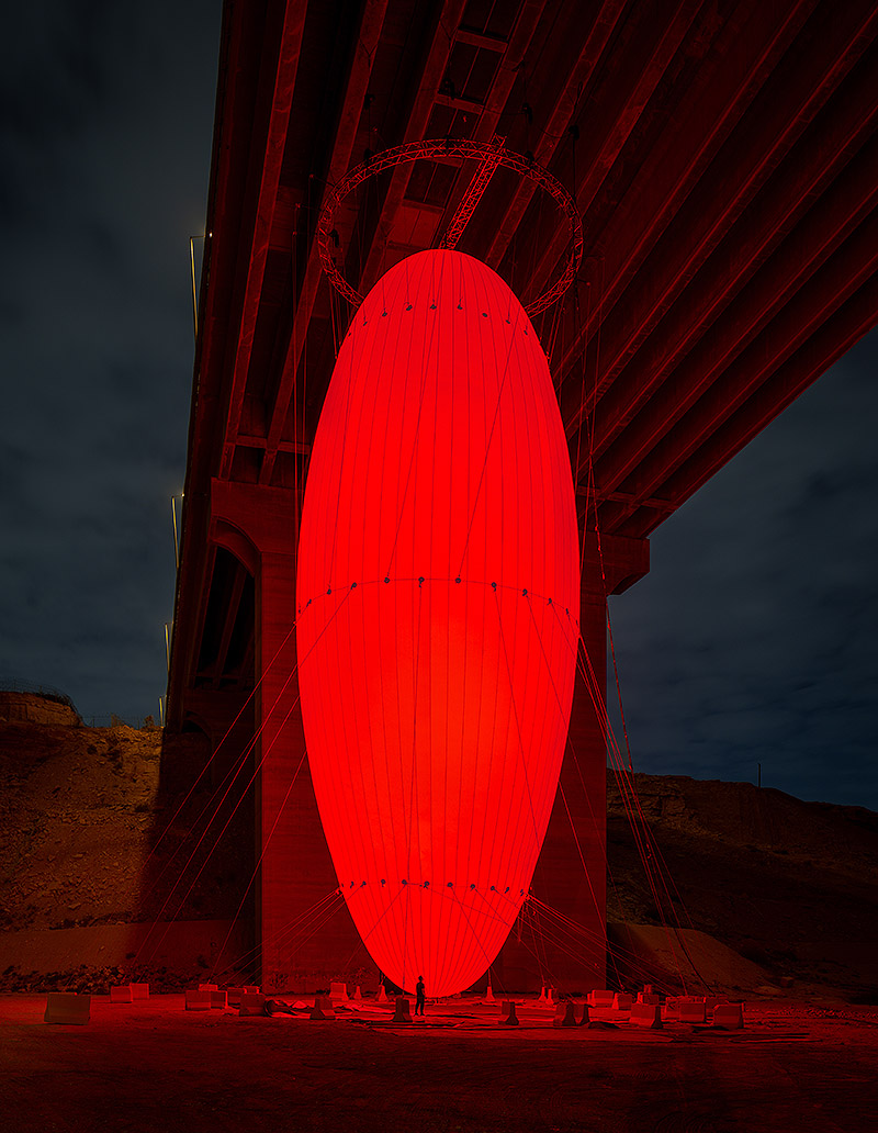 Imagen de un óvalo rojo