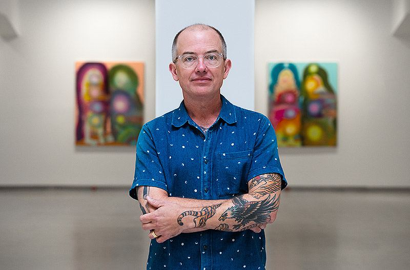 retrato del artista Aaron Johnson