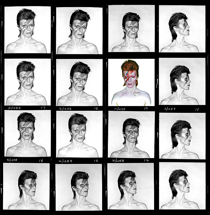 contactos fotográficos de David Bowie