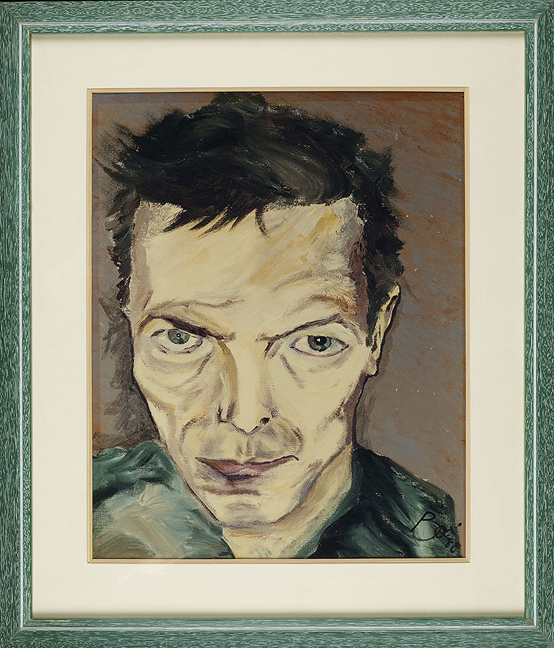 Retrato al óleo de David Bowie