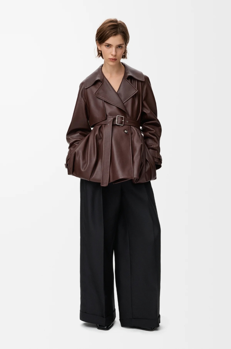 chaqueta mujer color piel otoño loewe