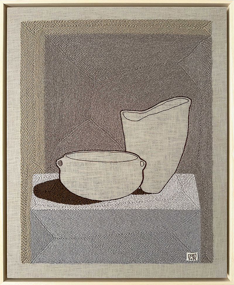 Cuadro hecho con textil