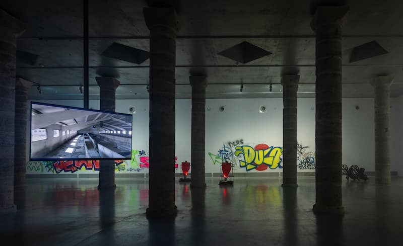 karlos Gil, vista instalacion en la Panera de Lleida