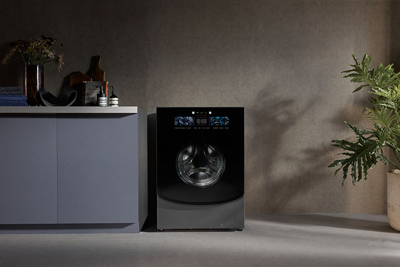 lavadora-secadora Roborock Zeo X: lavadora-secadora Roborock Zeo X en un espacio interior moderno.