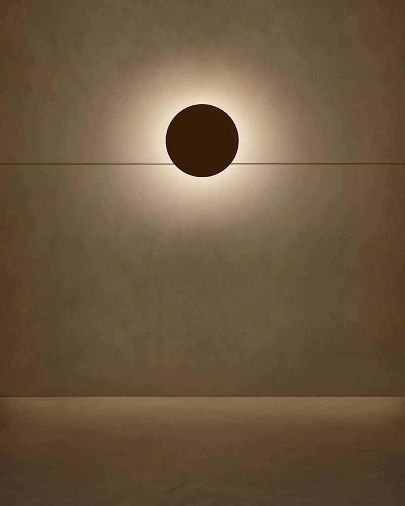 Módulo de luz indirecta del sistema MAP de Geckeler Michels para Lodes montado en pared con cinta horizontal continua