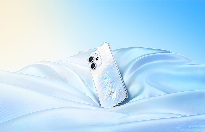 Oppo Reno14 series: el dispositivo con acabado iridiscente