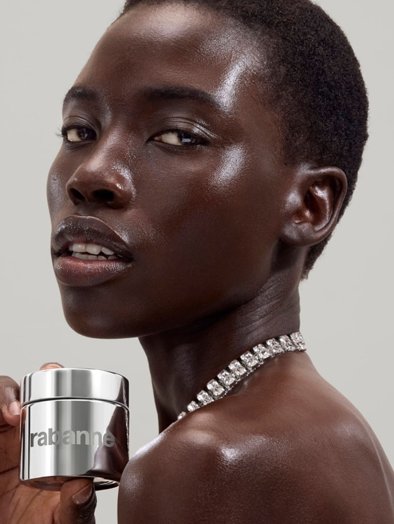 piel brillo diamantes otoño rabanne