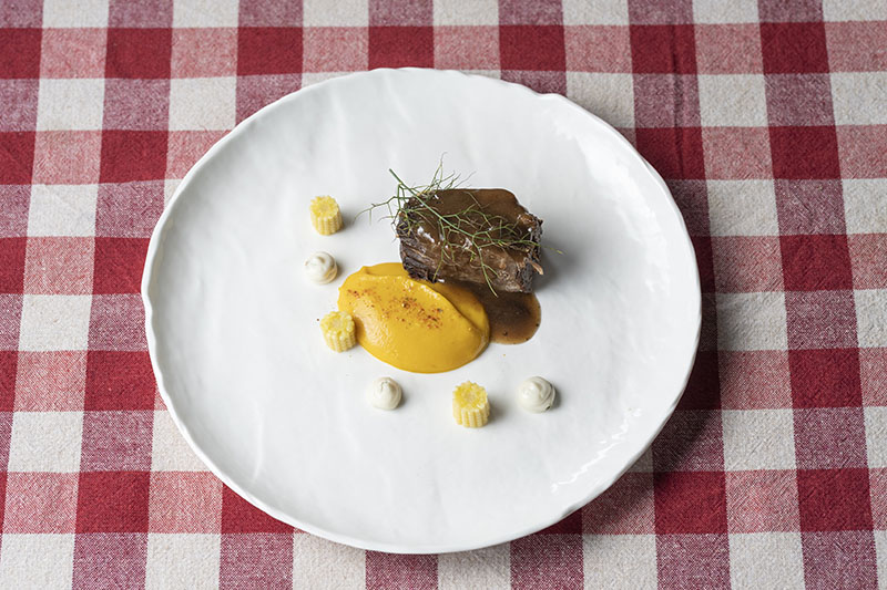 Restaurante Texu (Asturias): Costilla de Ternera Casina, plato de su menú degustación