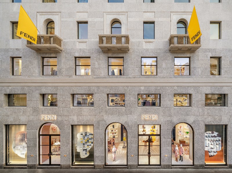 tienda fendi milán semana de la moda