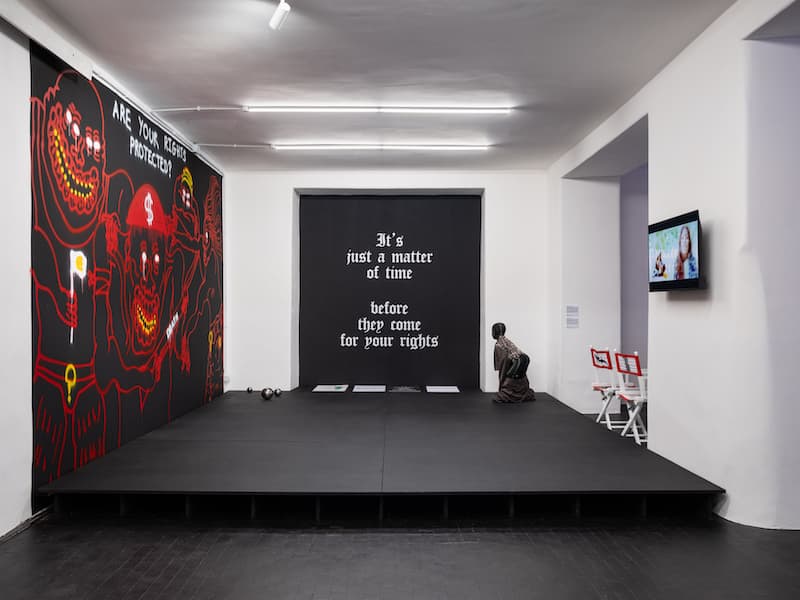 BAAB, Basement Art Assembly Biennial, vista instalacion