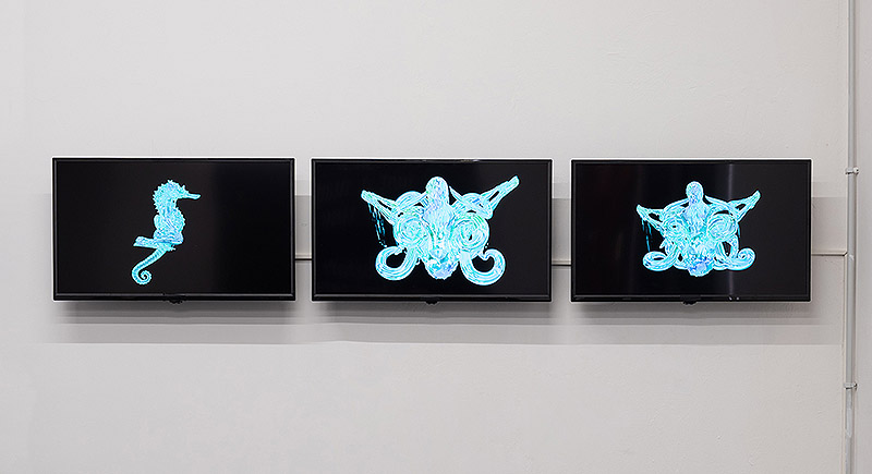 BAAB, Basement Art Assembly Biennial, vista instalacion