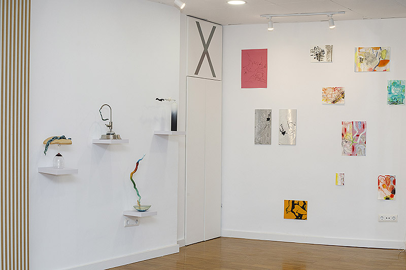 Vista de exposición en la galería Efímera