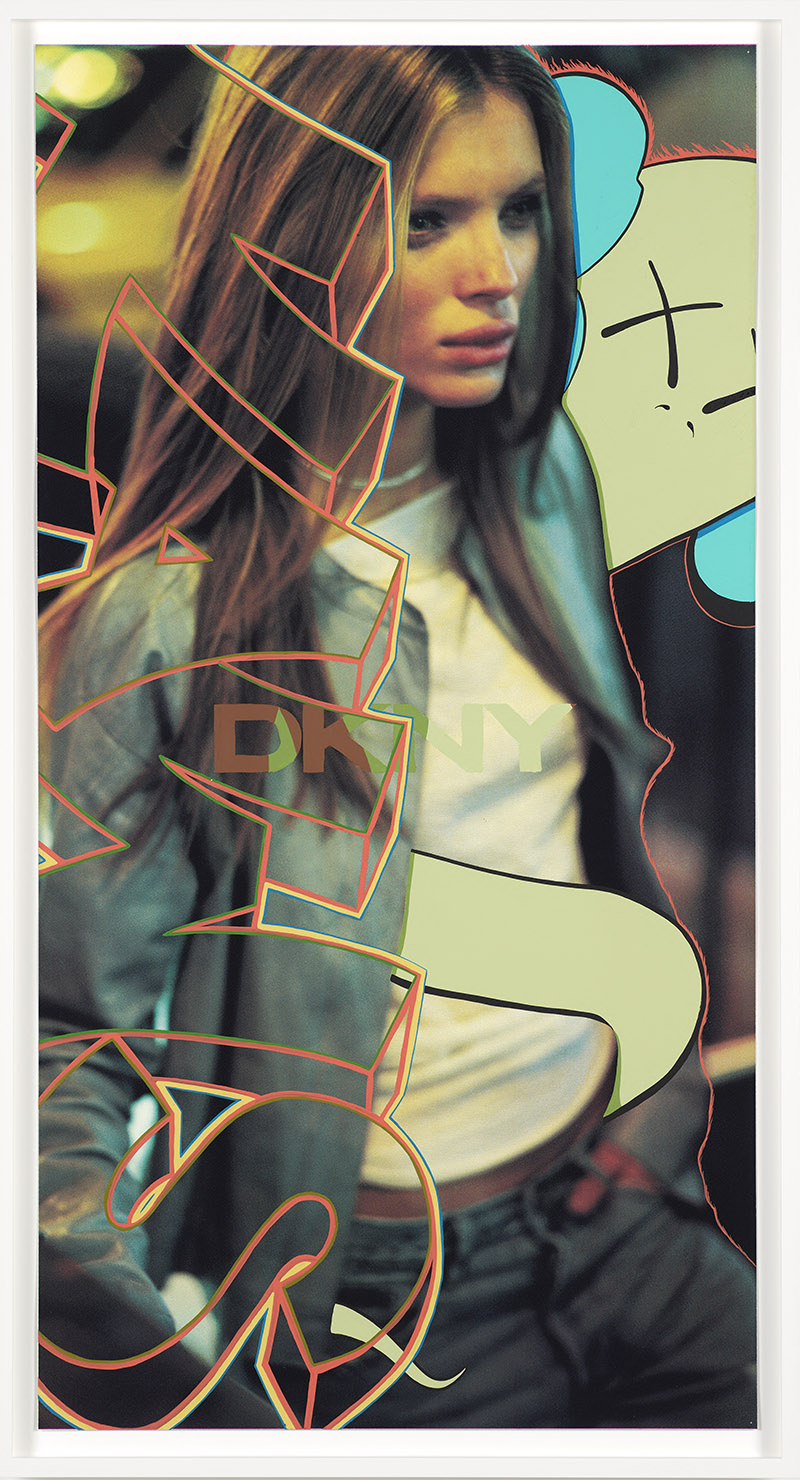 Kaws - publicidad con Kate Moss