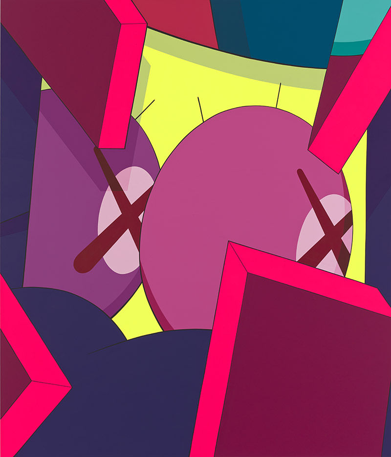 Kaws - pintura de su figura clásica