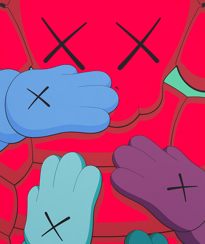 Kaws - pintura de su figura clásica