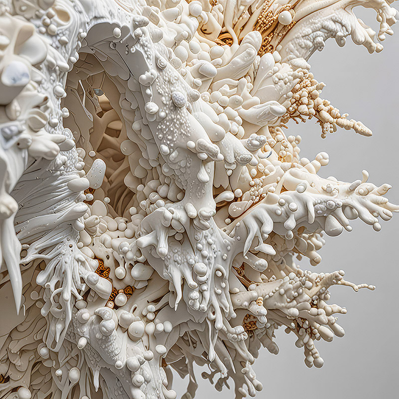 Vista de escultura digital