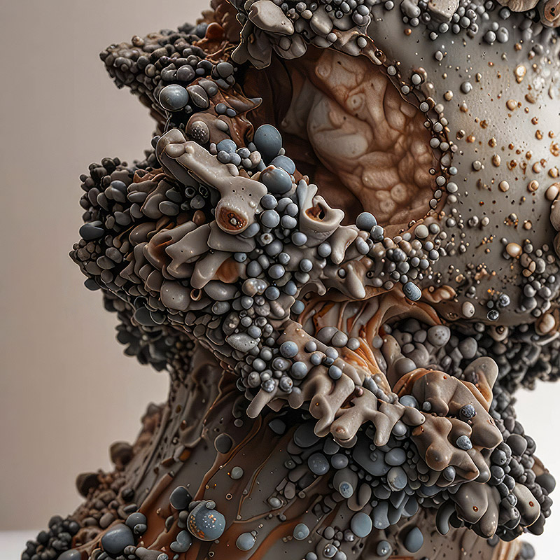 Vista de escultura digital