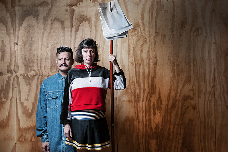 La fuerza de la Gravedad - un momento de la representación teatral